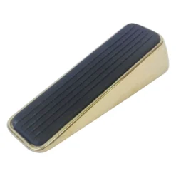 None Polished Brass Door Wedge