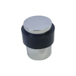 None Decorative Door Stop - Polished Chrome