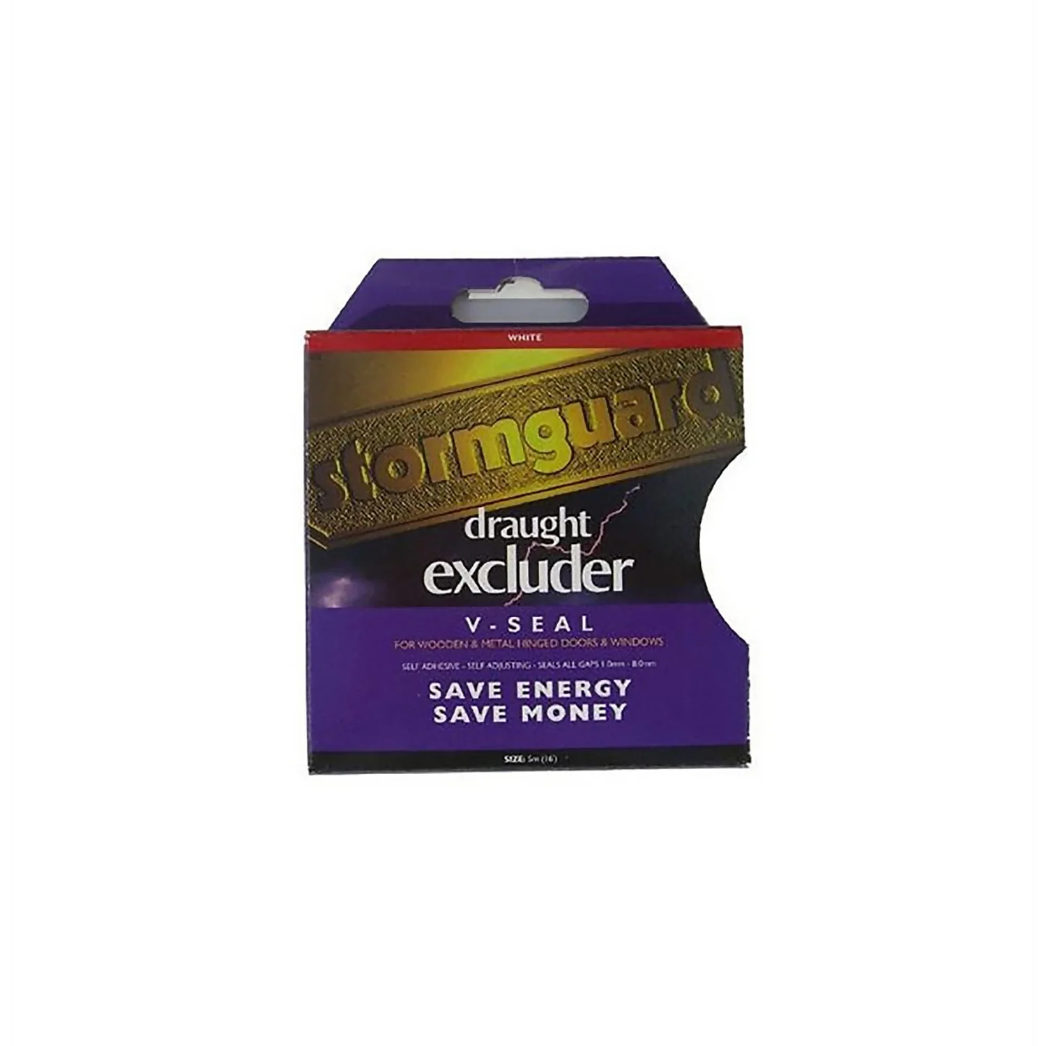 Stormguard V Profile Self-Adhesive Draught Excluder Tape - White