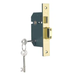 Yale PM550 5 Lever Sashlock 76mm - Brass