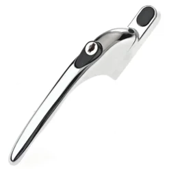 Yale Inline Locking PVCu Window Handle - Polished Chrome