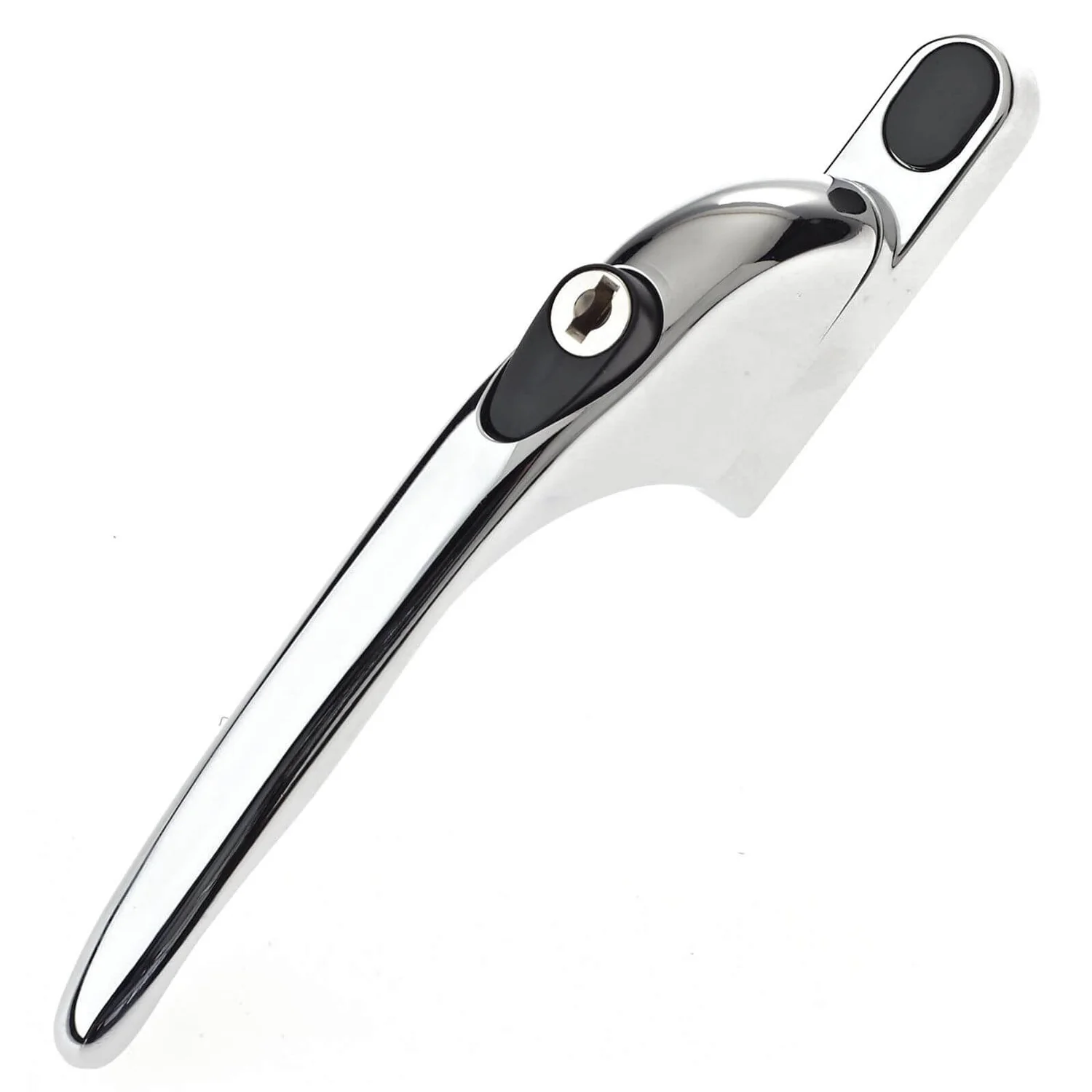 Yale Inline Locking PVCu Window Handle - Polished Chrome