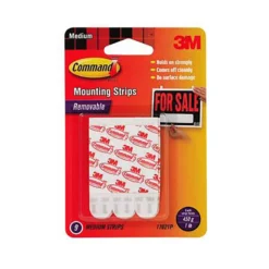 Command Self-Adhesive Medium Mounting Strips - 9 Pack