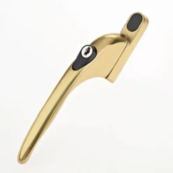 Yale Inline Locking PVCu Window Handle - Polished Brass