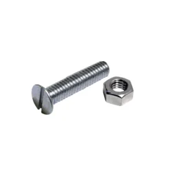 None Machine Screw - Countersunk - Bright Zinc Plated - M4 25mm - 5 Pack
