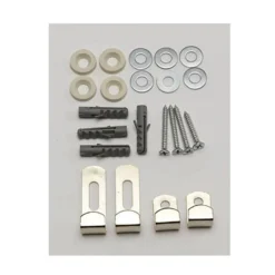 None Mirror Clip Set - Zinc Plated