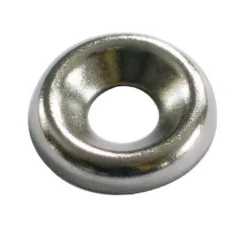 None Screw Cup Washer - Nickel Plated - 5mm - 20 Pack