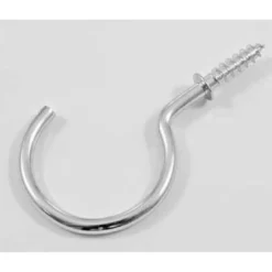 None Round Cup Hook - Zinc Plated - 50mm - 3 Pack
