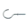 None Round Cup Hook - Zinc Plated - 38mm - 25 Pack