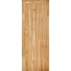 Framed And Ledged Internal Unfinished Oak Door - 762 X 1981mm