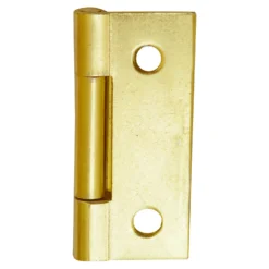 Butt Hinge Steel 50mm Electro Brass - 2 Pack