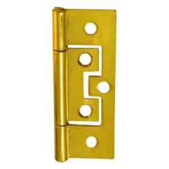 Flush Hinge 63mm Electro Brass - 2 Pack
