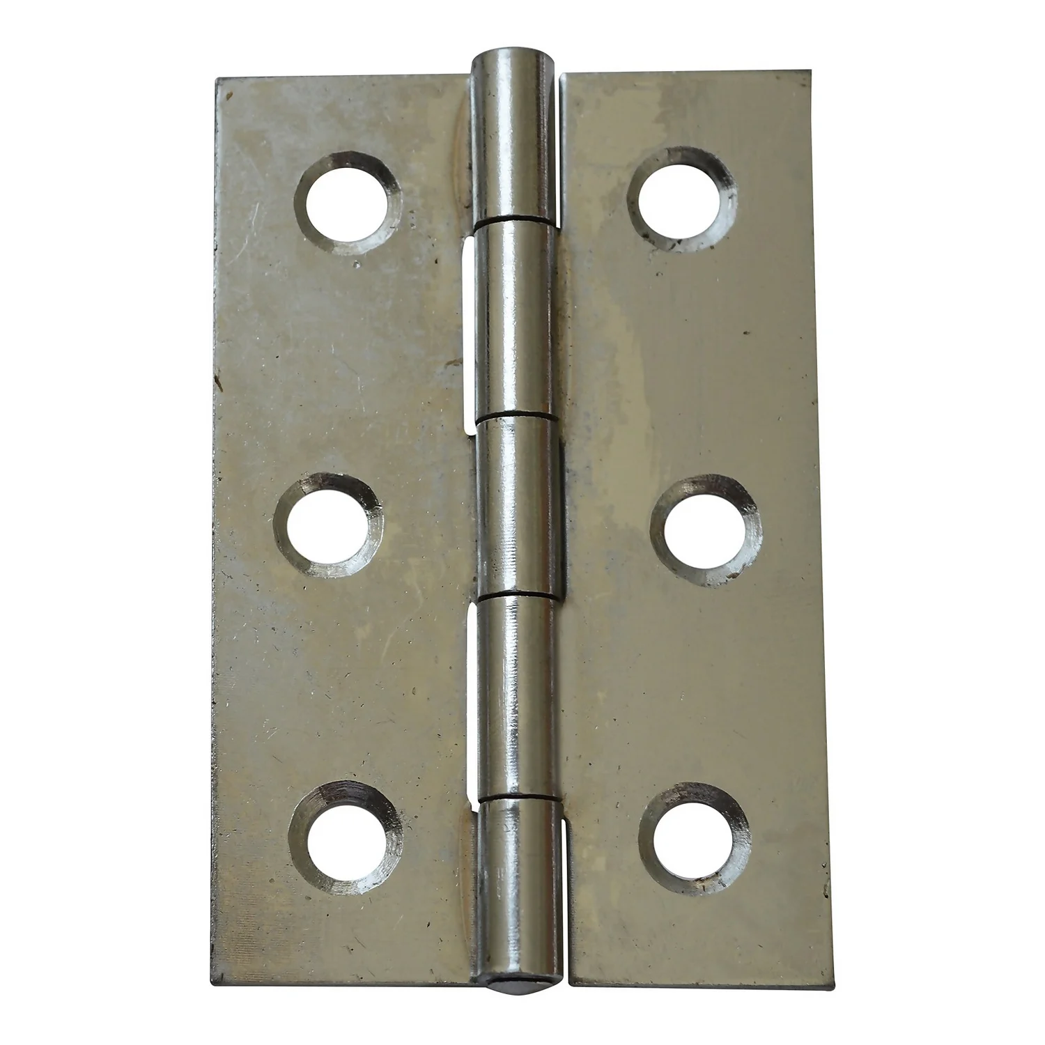 Butt Hinge Steel 75mm Satin Chrome - 2 Pack - Image 2