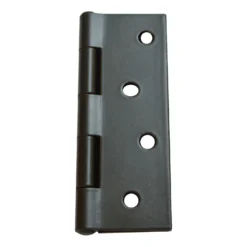 Butt Hinge Steel 100mm Black - 2 Pack
