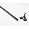 Hanging Rail Kit - 25mm 6ft Matt Black Rail Sockets Pack