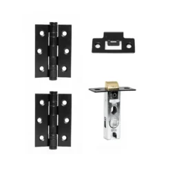 Sandleford 64mm Premium Door Latch Pack - Matt Black