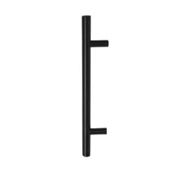 Lynton Zinc T-Bar Matt Black Cabinet Handle - 96mm