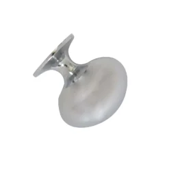 Bowen 30mm Oval Zinc Chrome Knob - 2 Pack
