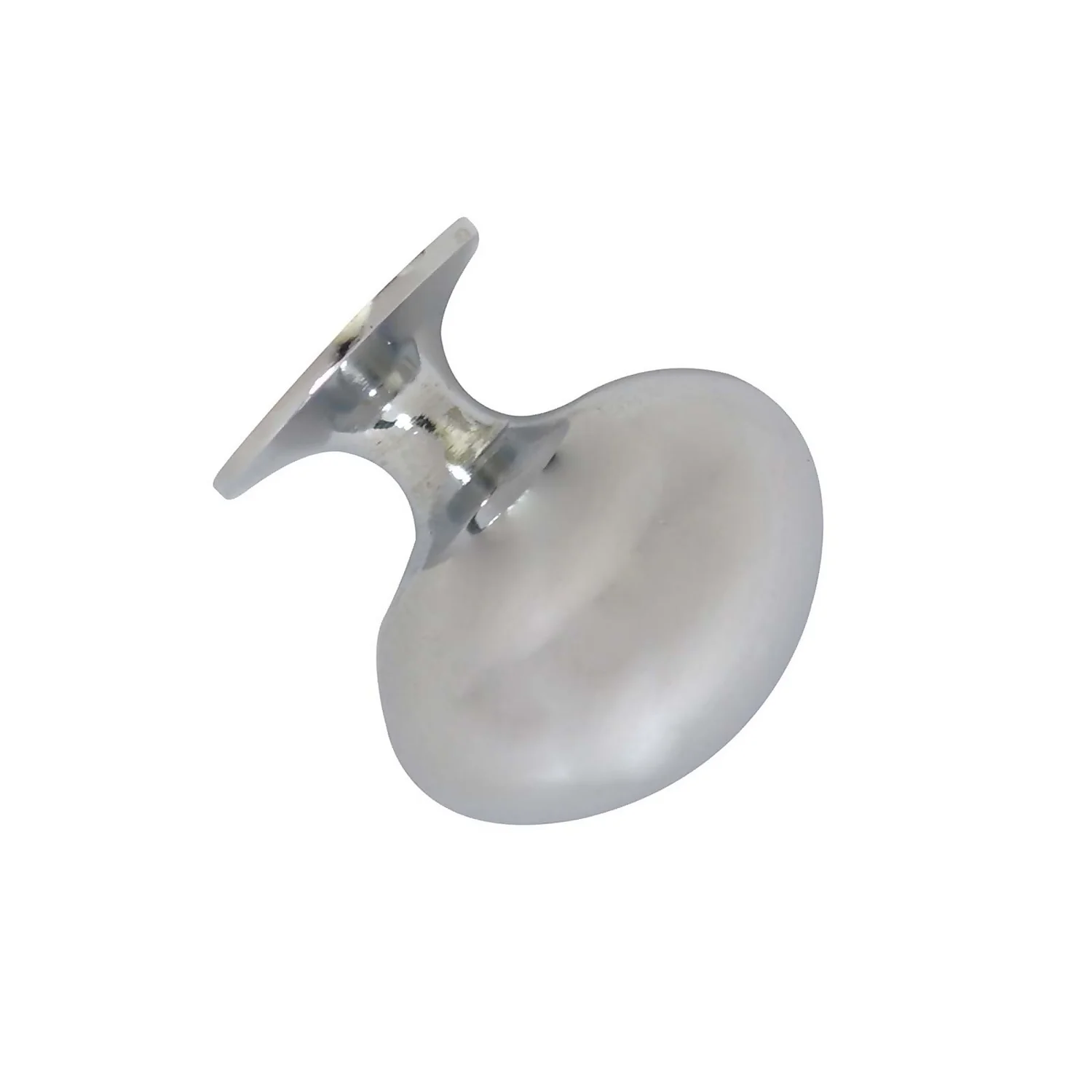 Bowen 30mm Oval Zinc Chrome Knob - 2 Pack