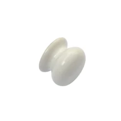 Porcelain 40mm White Cabinet Knob - 2 Pack