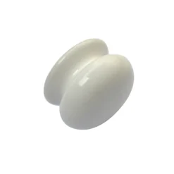Porcelain 50mm White Cabinet Knob - 2 Pack