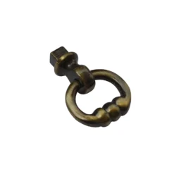 Petworth 74mm Zinc Antique Brass Ring Pendant Handle - 2 Pack