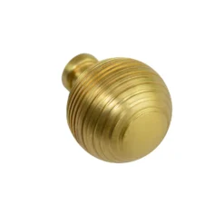 Highgrove 50mm Zinc Brushed Brass Cabinet Knob - 2 Pack