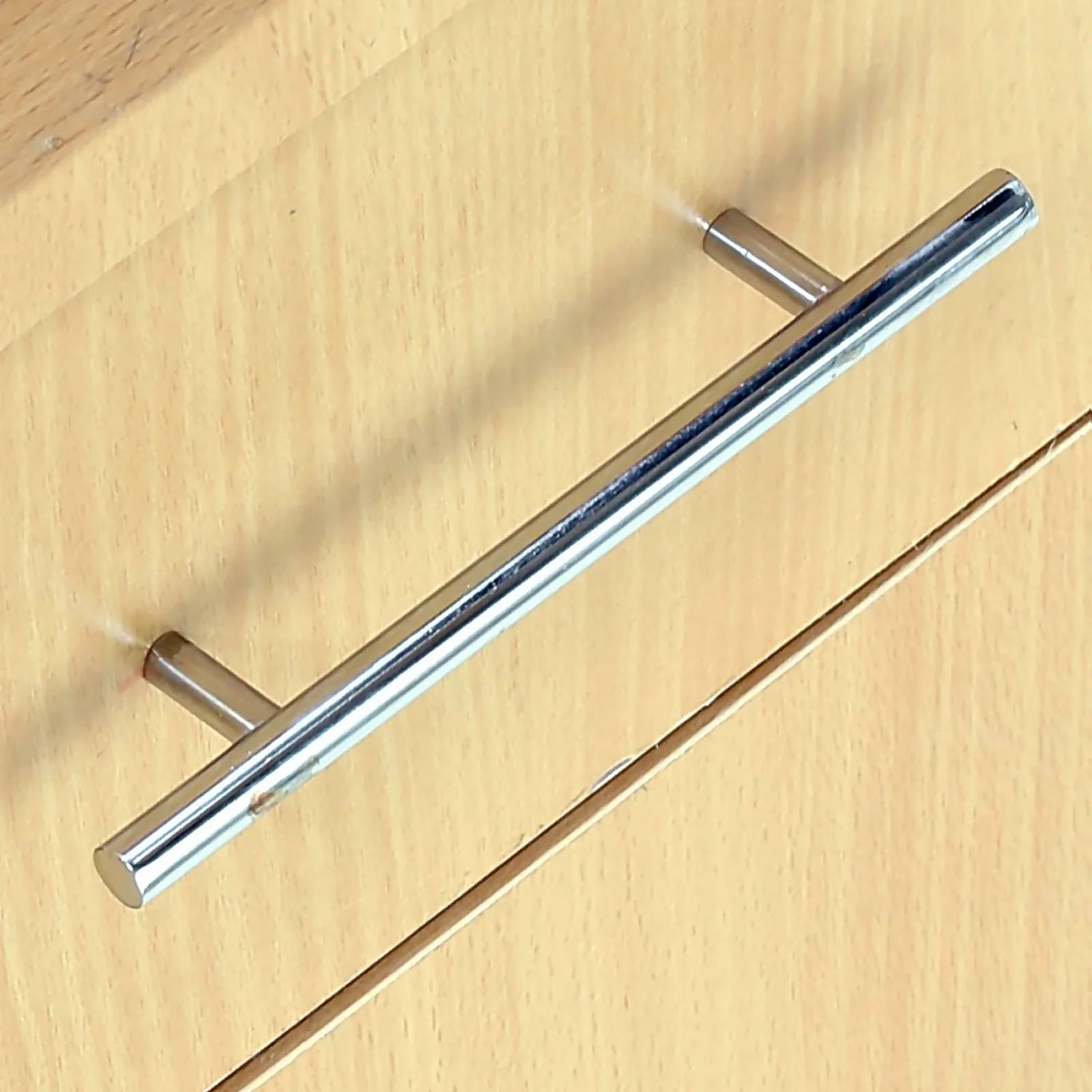 Lynton 128mm Steel T-Bar Chrome Cabinet Handle - 2 Pack - Image 2