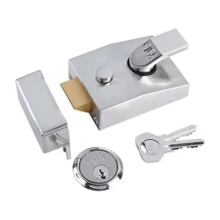 Yale P89 Deadlocking Chrome Night Latch