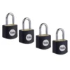 Yale 4 Pack Of Brass 15mm Padlocks