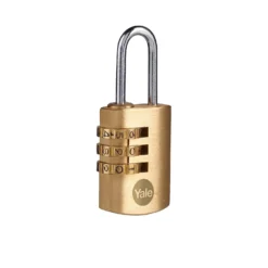 Yale Brass Combination 22mm Padlock