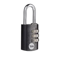 Yale Black Aluminium Combination 28mm Padlock