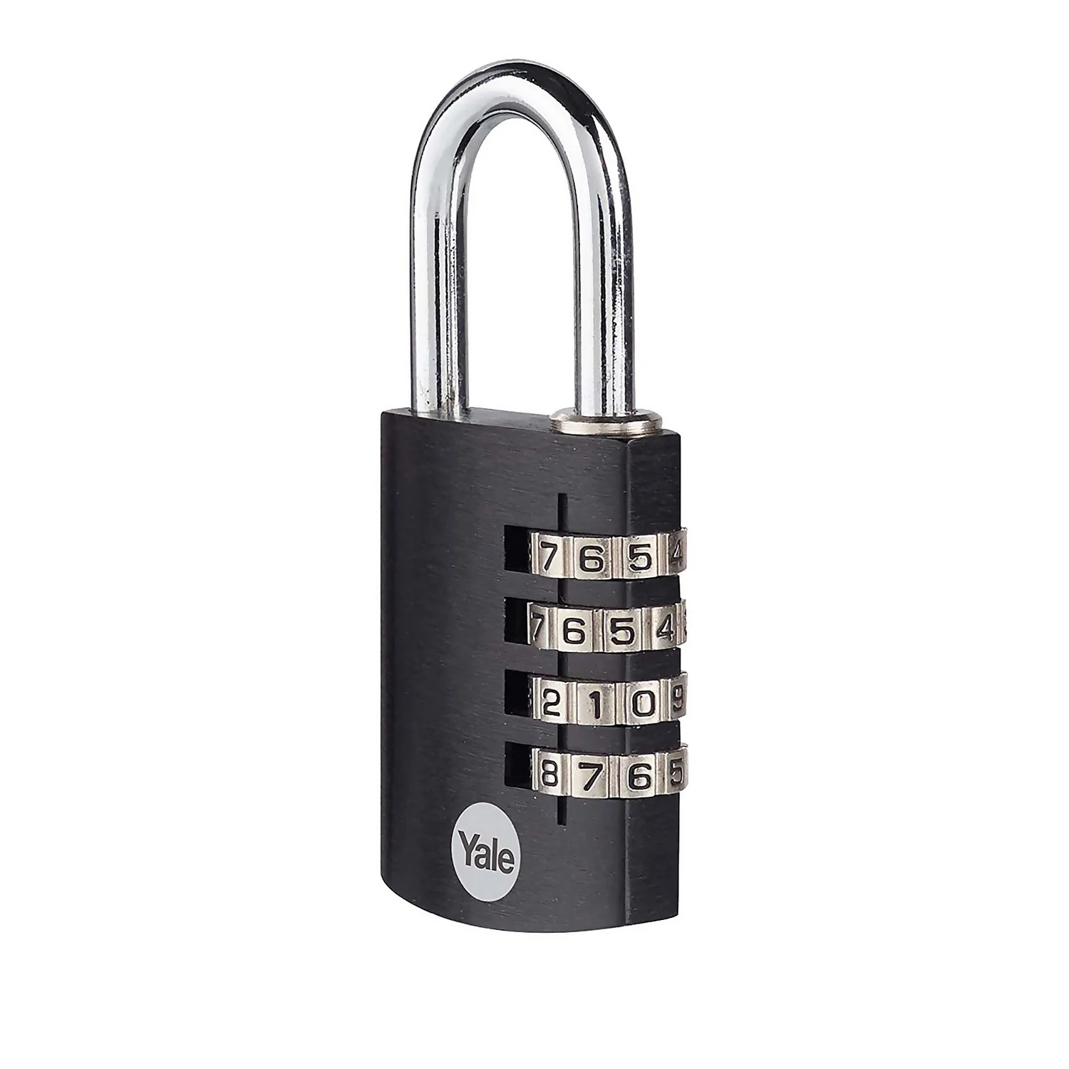 Yale Black Aluminium Combination 38mm Padlock - Image 2