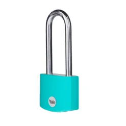 Yale Teal Long Shackle Aluminium Padlock