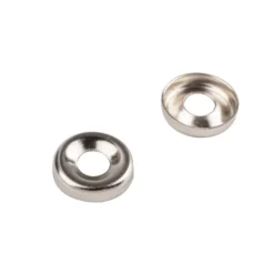 Homebase Nickel Plated Screw Cup Washer 4mm X 20 Pack