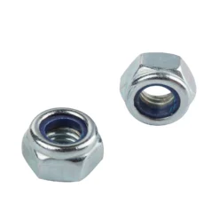 Homebase Zinc Plated Locking Nut M6 10 Pack