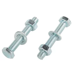 Homebase Zinc Plated Hex Bolt M8 50mm 5 Pack