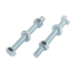 Homebase Zinc Plated Hex Bolt M10 80mm 5 Pack