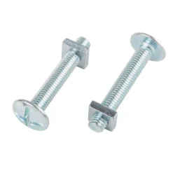 Homebase Zinc Plated Roof Bolt M8 50mm 10 Pack