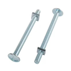 Homebase Zinc Plated Roof Bolt M8 100mm 5 Pack