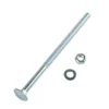 Homebase Zinc Plated Coach Bolt M8 150mm 2 Pack