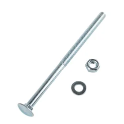 Homebase Zinc Plated Coach Bolt M10 200mm 2 Pack