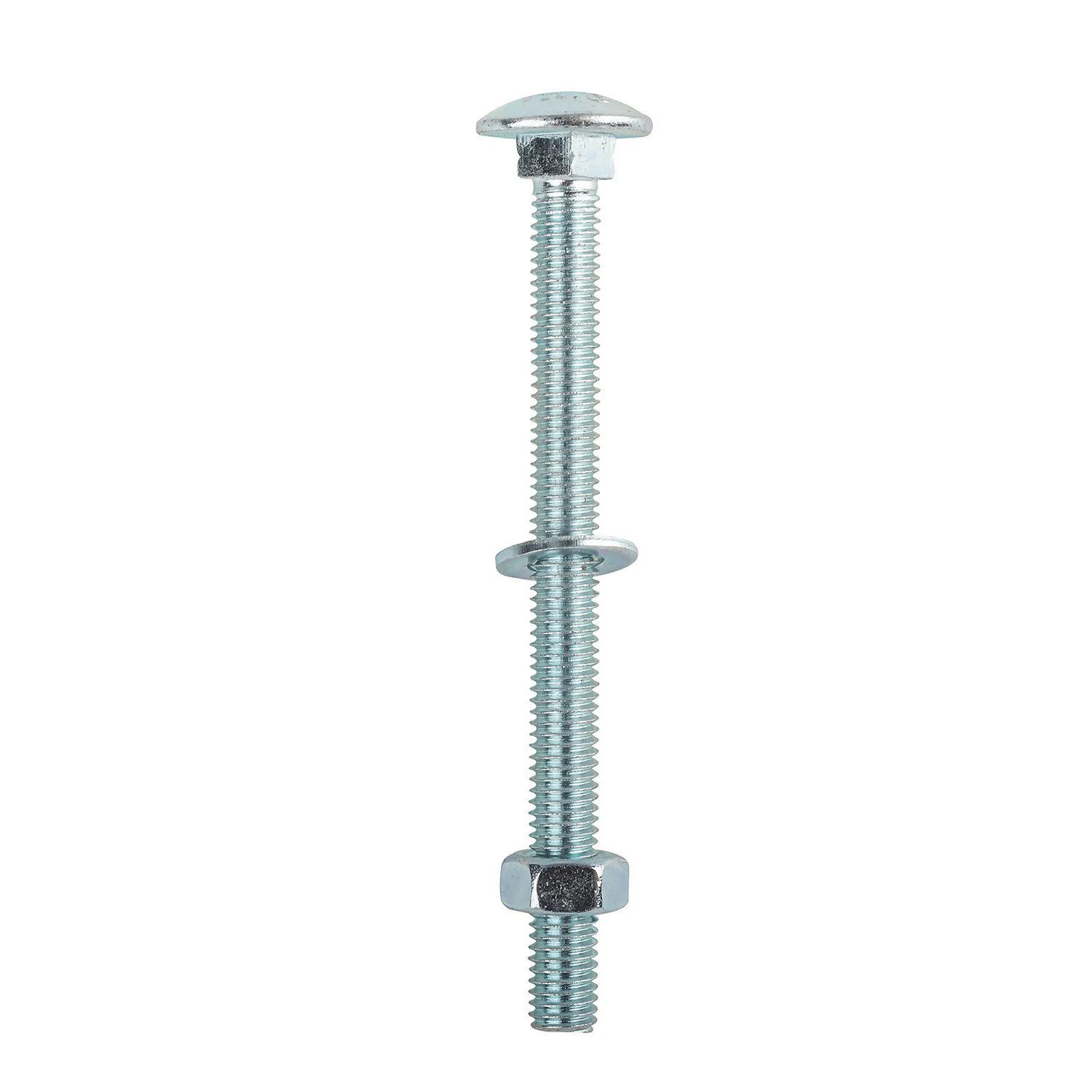 Homebase Zinc Plated Coach Bolt M8 100mm 5 Pack - Image 3