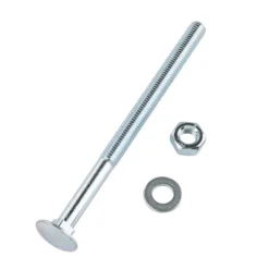 Homebase Zinc Plated Coach Bolt M10 150mm 2 Pack