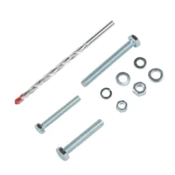 Homebase Zinc Plated Nut Bolt Kit With Drill Bit Assorted 105 Pack