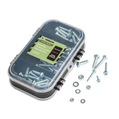 Homebase Zinc Plated Machine And Nut Kit Assorted 216 Pack