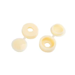 Homebase Hinged Screw Covers Beige 12mm 48 Pack
