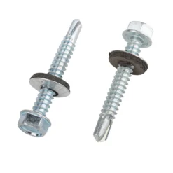 Homebase Zinc Plated Self Drill Screw For Wood Hex Head 6.3 X 32mm 20 Pack