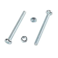 Homebase Zinc Plated Machine Screw Pan Head M5 50mm 5 Pack