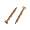 Homebase Yellow Zinc Plated Single Thread Screw 5 X 40mm 25 Pack